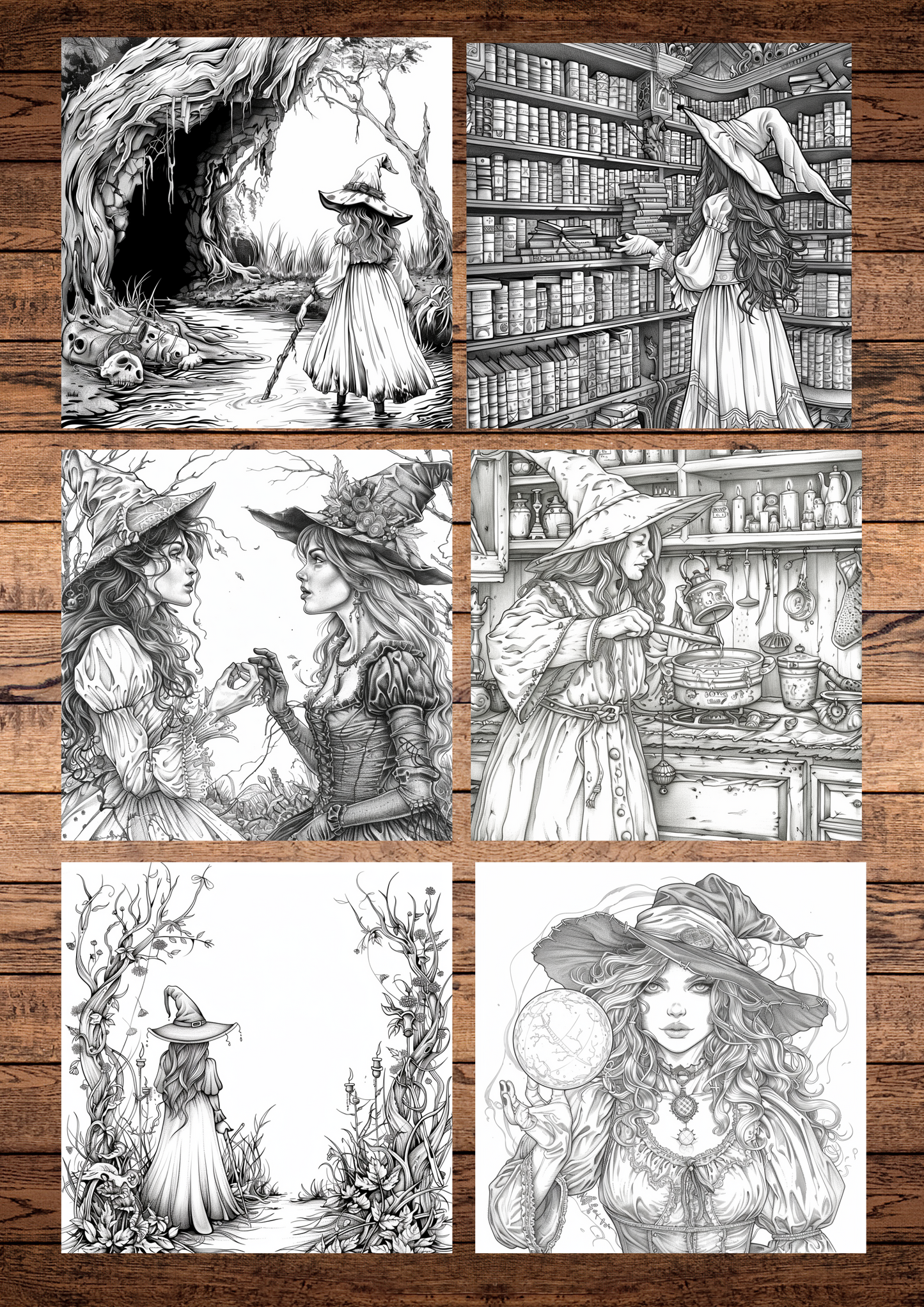 Páginas para colorir de anões na floresta, 25 páginas para colorir, escala de cinza e outros estilos, páginas para colorir para impressão