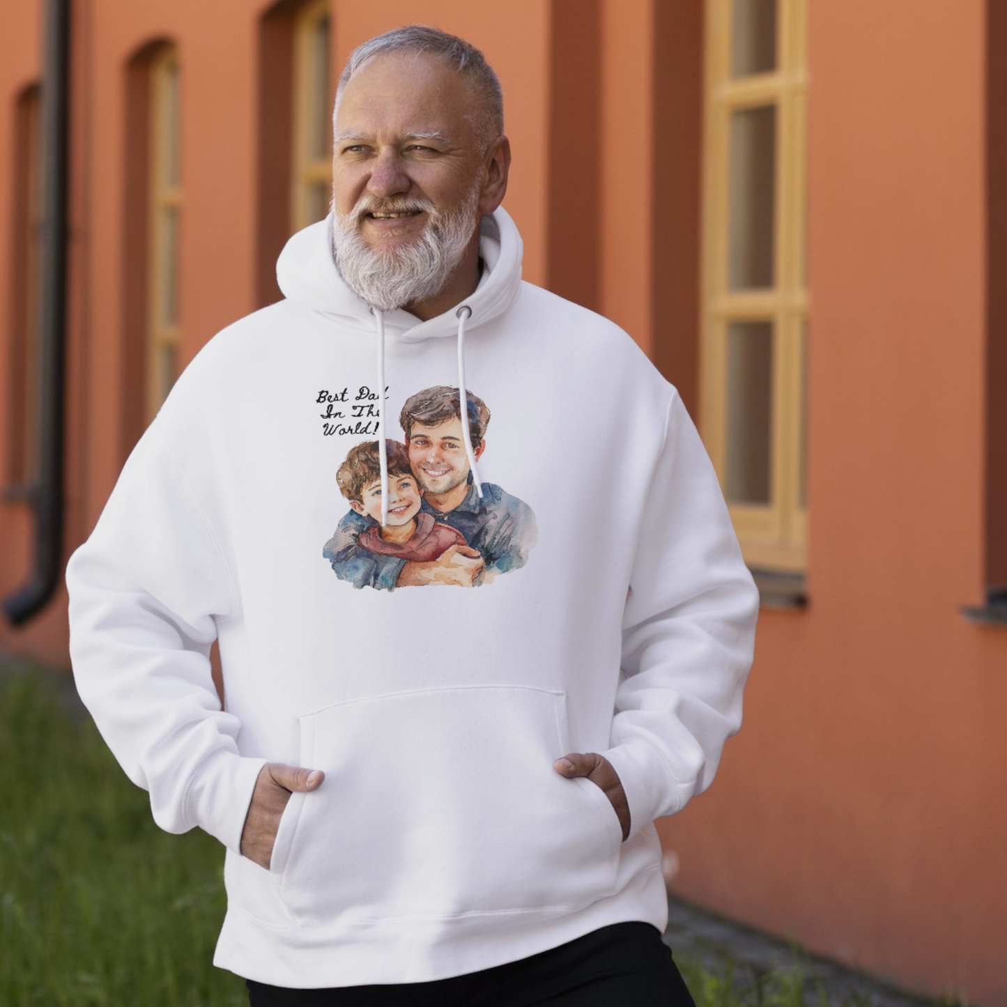 Beautiful & Adorable Father's Day Watercolor Cliparts, jpeg format, size options, instant print & download, for commercial use