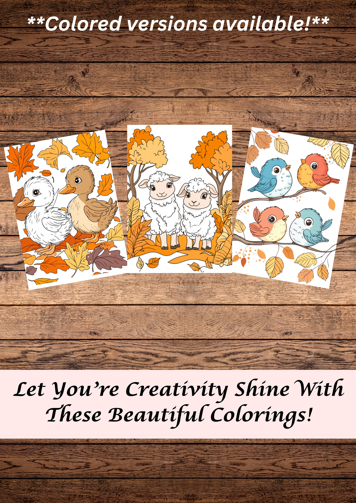 25 Cute Autumn Baby Animals, Autumn Coloring Pages, Kids Coloring Pages, Cartoon Style