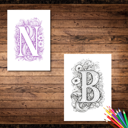 Free Letter's Coloring Widget ( Kids & Adults )