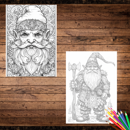 Free Dwarf & Medevial Coloring Widget ( Adults Only )