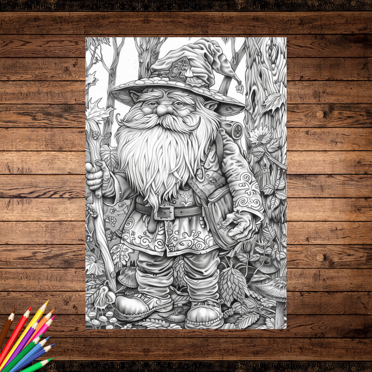 Free Dwarf & Medevial Coloring Widget ( Adults Only )